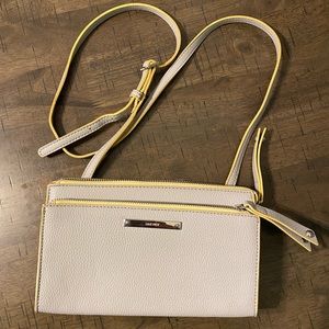 Nine West Gray/Yellow Crossbody Purse